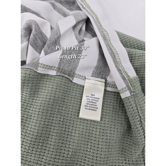 BKE Pieced Waffle Knit Top Women’s Size XL - Picture 5 of 6